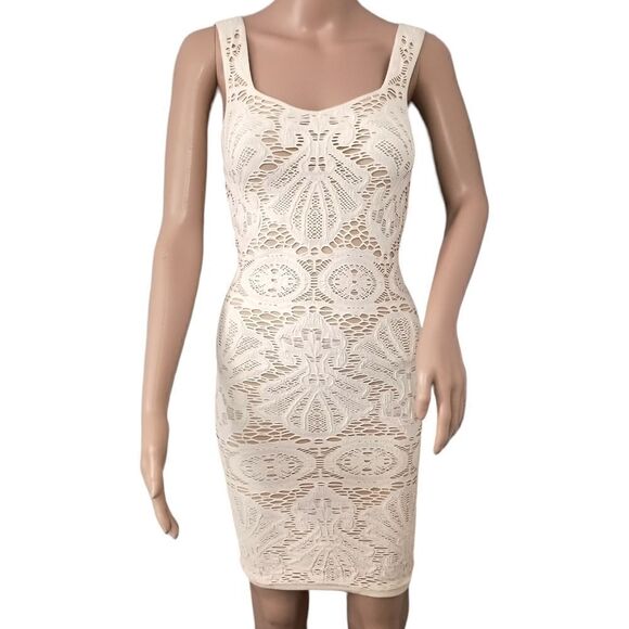 Intimately Free People Lace Dress XS Medallion Bodycon Coquette Siren Vamp Sexy - Picture 9 of 16